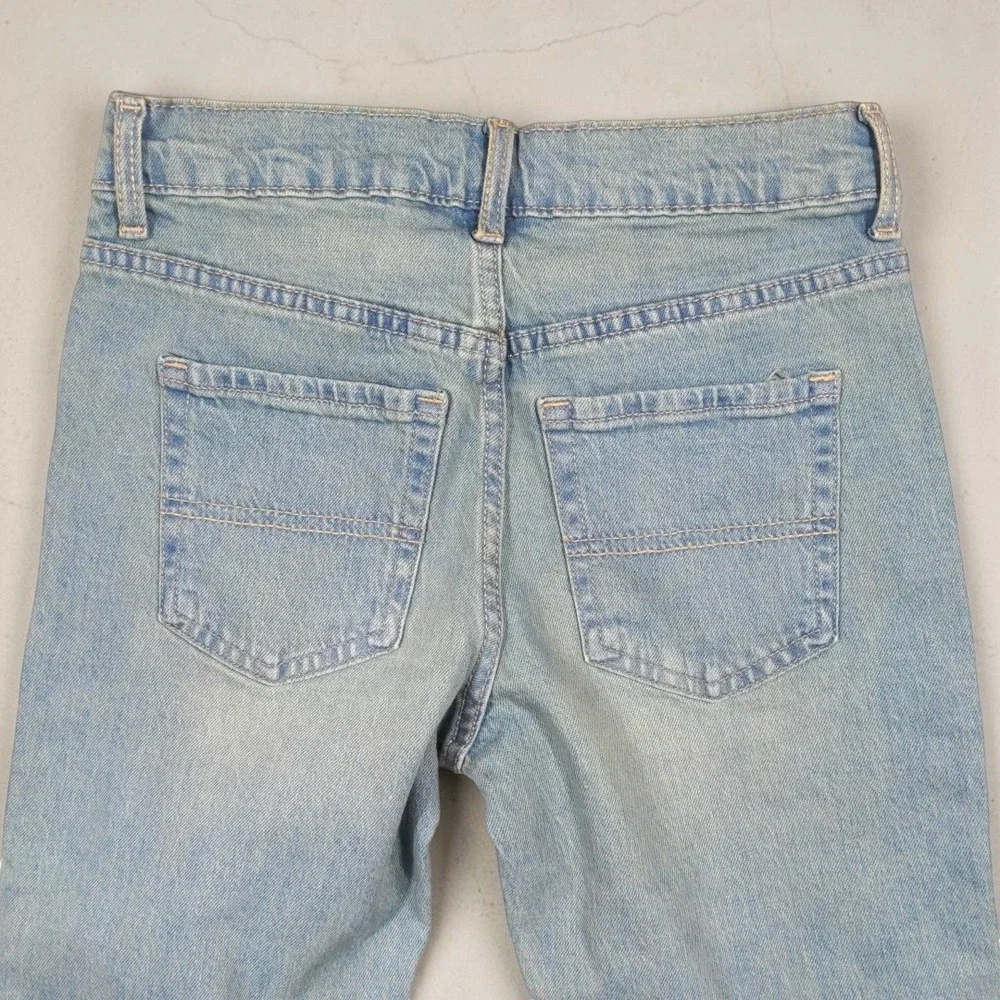 The Children's Place Boys 90s Loose Jeans Phoenix Wash Light Blue Size 8 NWT